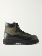 Diemme - Roccia Vet Due Gala Leather-Trimmed Calf Hair Ankle Boots - Green