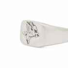Serge DeNimes Men's Pegasus Ring in Silver