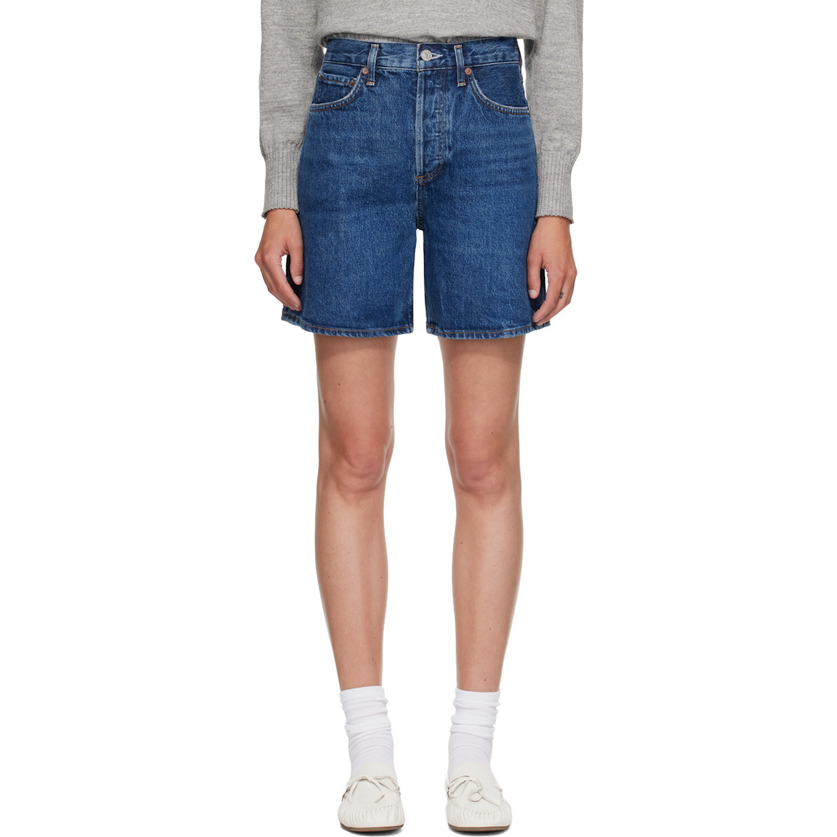 AGOLDE Blue Dame Denim Shorts