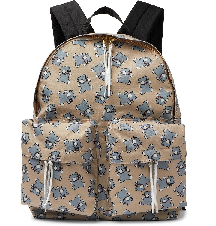 Photo: Undercover - Screwbear Printed Canvas Backpack - Neutrals