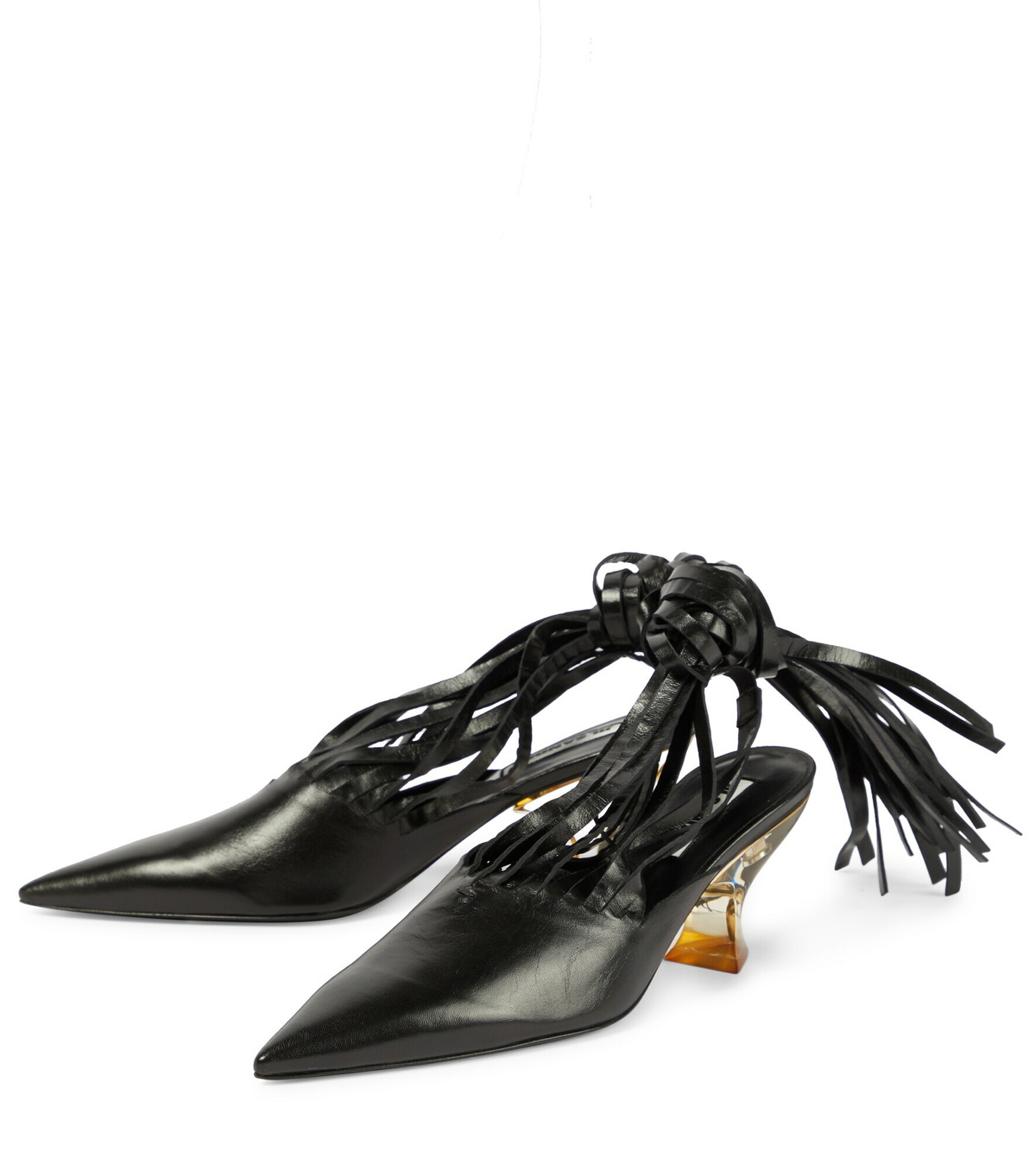 24SS new/Jil Sander 装飾レザーパンプス Pumps Beige Beige Chain-Embellished Leather Pumps – Paradise Found NYC