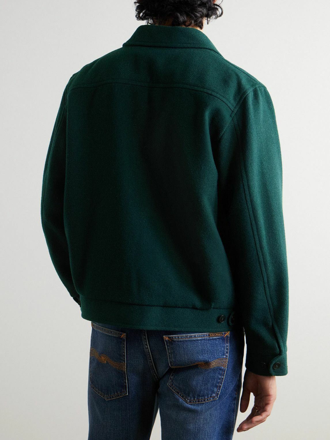Nudie Jeans - Blake Wool-Blend Jacket - Green Nudie Jeans Co