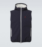 Brunello Cucinelli Logo nylon hooded vest