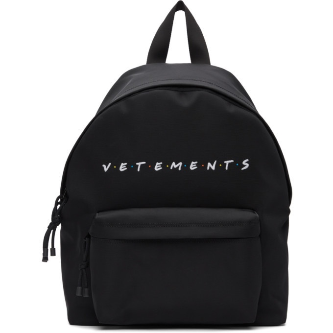 Photo: VETEMENTS Black Friendly Logo Backpack