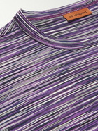 Missoni - Space-Dyed Cotton-Jersey T-Shirt - Purple