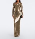 Roland Mouret Embellished sequined gown