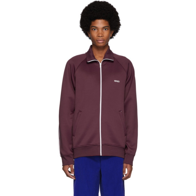 Photo: Kenzo Burgundy Zipped Track Jacket