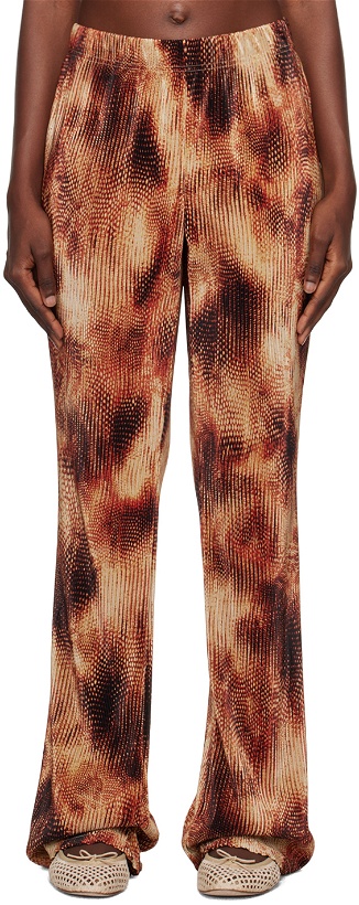 Photo: Song for the Mute Brown Printed Leggings
