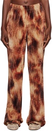 Song for the Mute Brown Printed Leggings