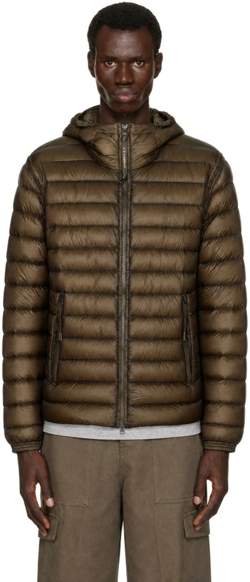 Photo: C.P. Company Khaki D.D. Shell Goggle Down Jacket