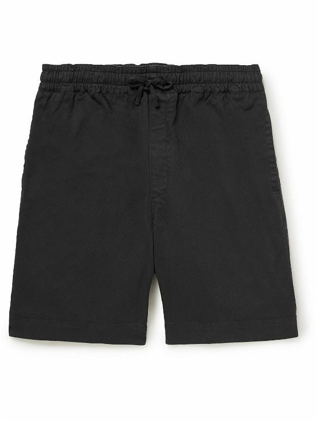 Photo: YMC - Cotton-Blend Twill Drawstring Shorts - Black