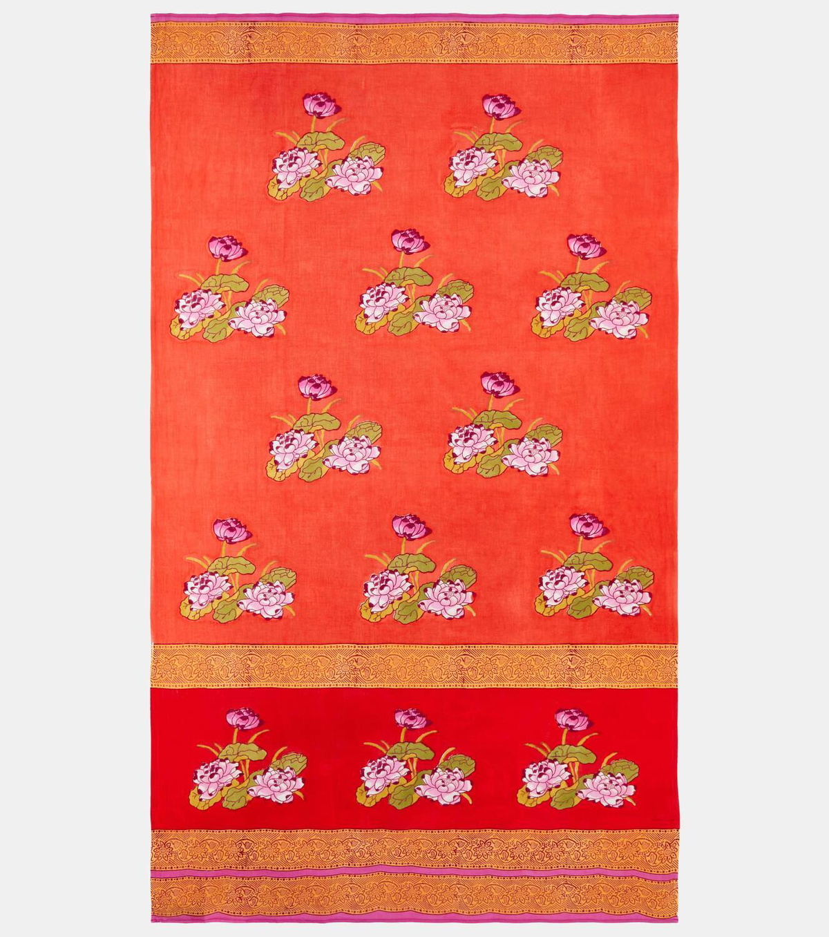 Lisa Corti Tea Flower muslin beach towel