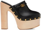 Valentino Garavani Black Tan-Go Clogs