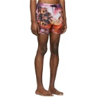 Neil Barrett Pink Palm Swim Shorts
