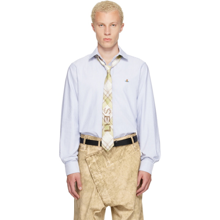 Photo: Vivienne Westwood Blue & White Two Button Krall Shirt
