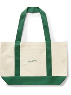 Museum Of Peace & Quiet - Wordmark Logo-Embroidered Cotton-Canvas Tote
