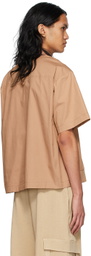 ANDREĀDAMO SSENSE Exclusive Brown Cotton Shirt