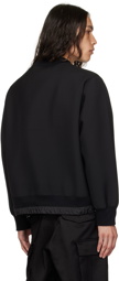 sacai Black Suiting Bonding Sweatshirt