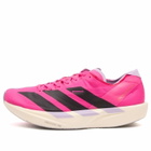 Adidas Adizero Takumi Sen 11 Sneaker in Shock Pink/Aurora Black/Powder Plum