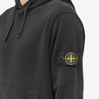 Stone Island Men's Garment Dyed Popover Hoody in Black