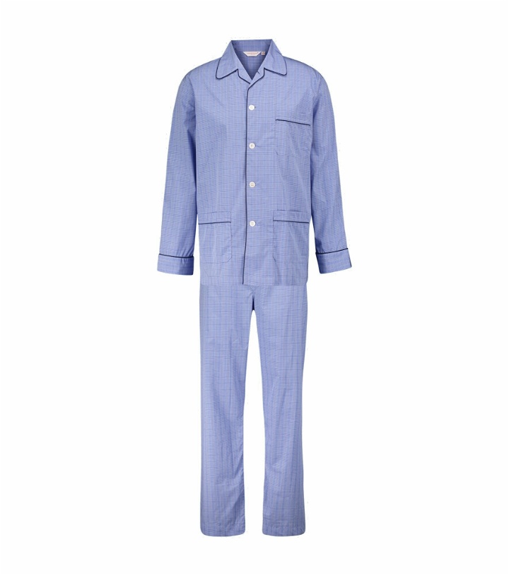 Photo: Derek Rose - Felsted 3 checked cotton pajama set