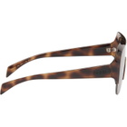 Gucci Brown Shield Sunglasses