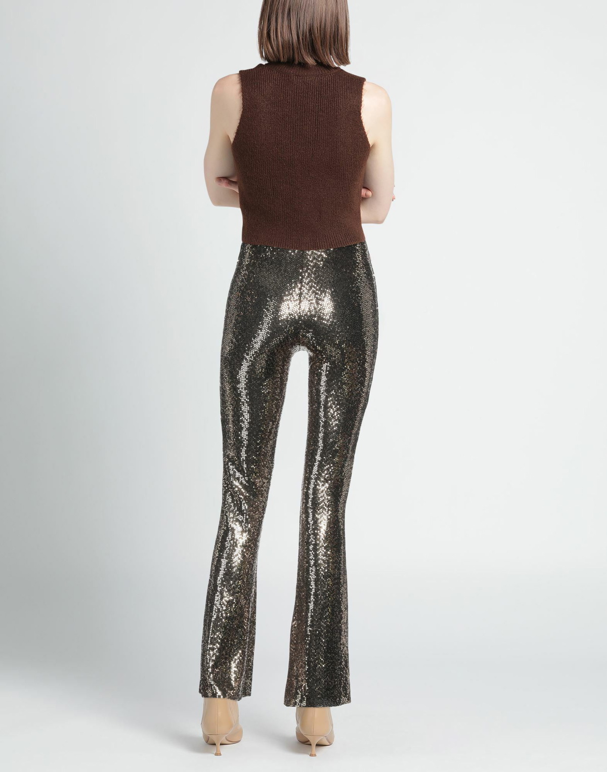 Maje Womens Pants in Gold
