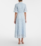Simkhai Deanna lace guipure cotton midi dress