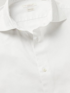 Incotex - Slim-Fit Striped Cotton-Poplin Shirt - White