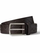 Bottega Veneta - 3cm Intrecciato Leather Belt - Brown