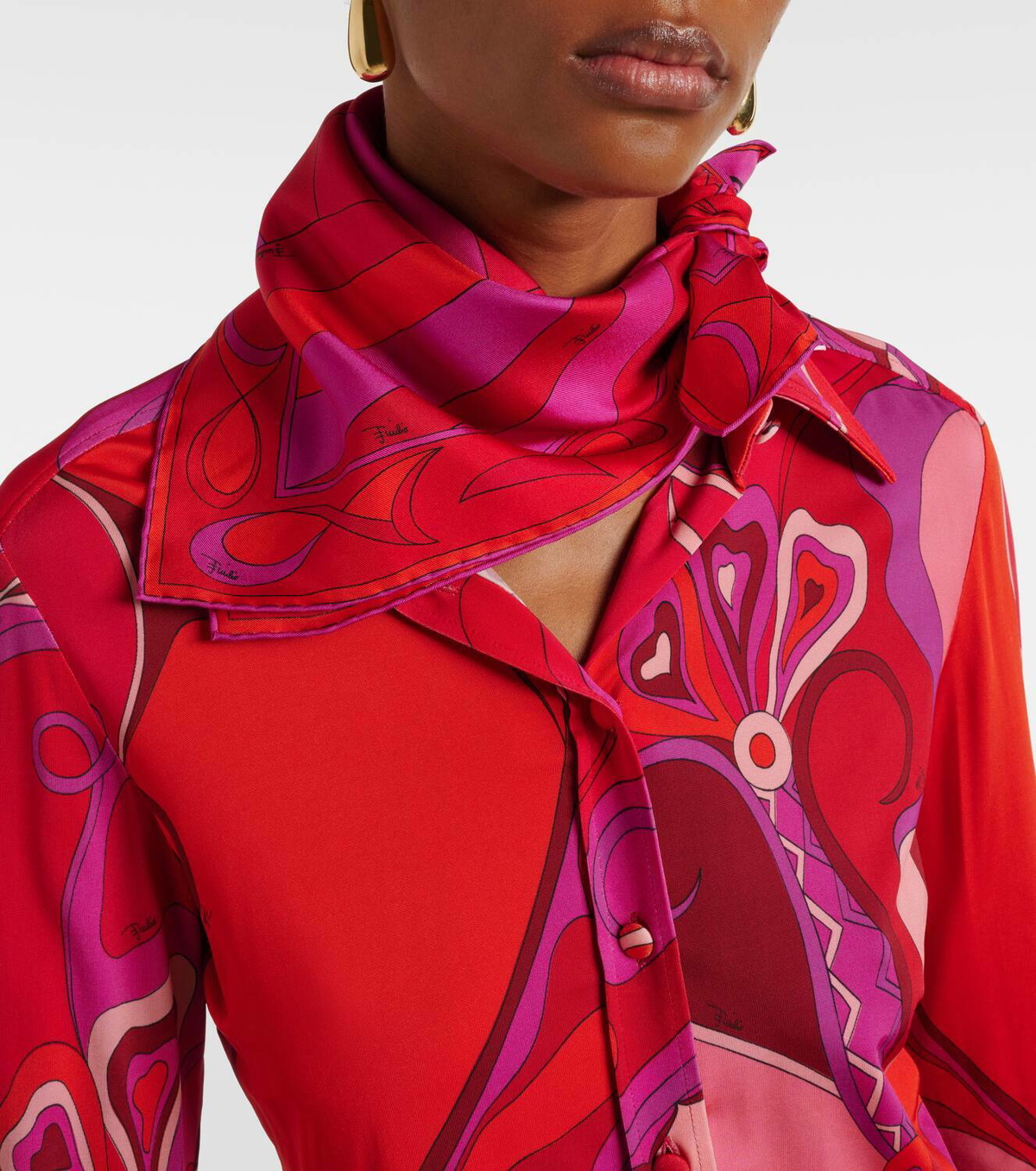 Pucci Iride silk twill scarf Emilio Pucci