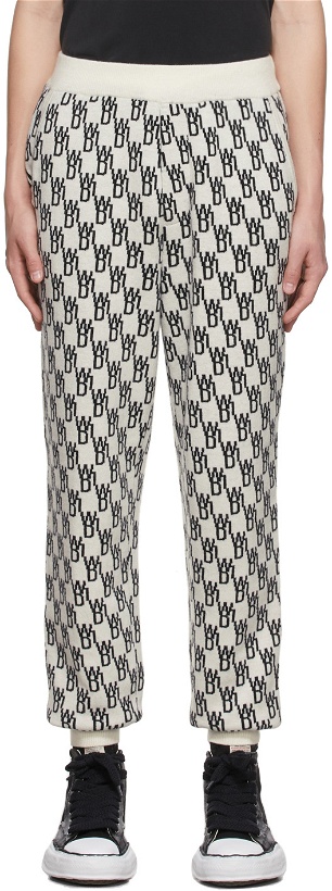 Photo: We11done Off-White Wool Lounge Pants