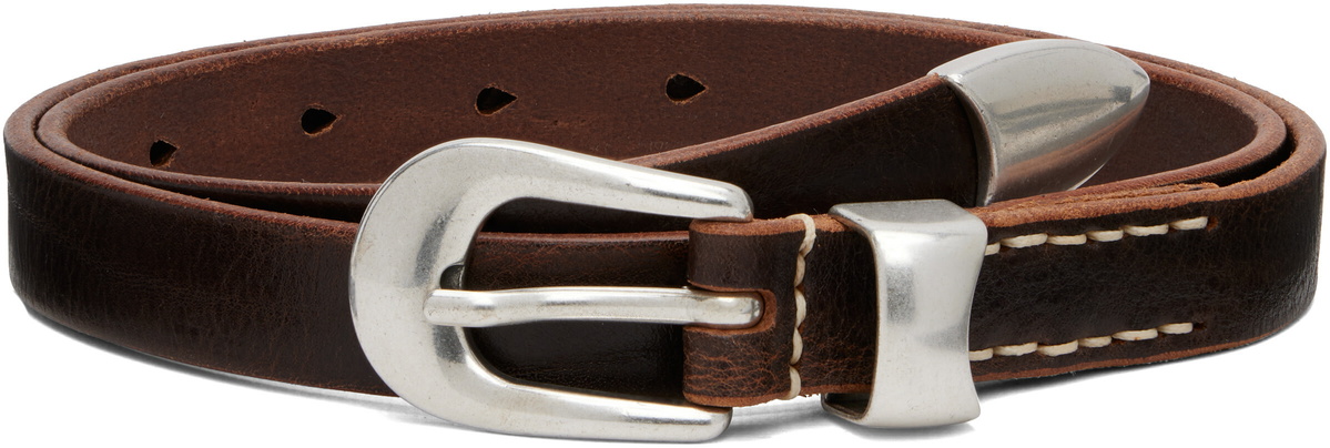 OUR LEGACY Brown 2cm Belt