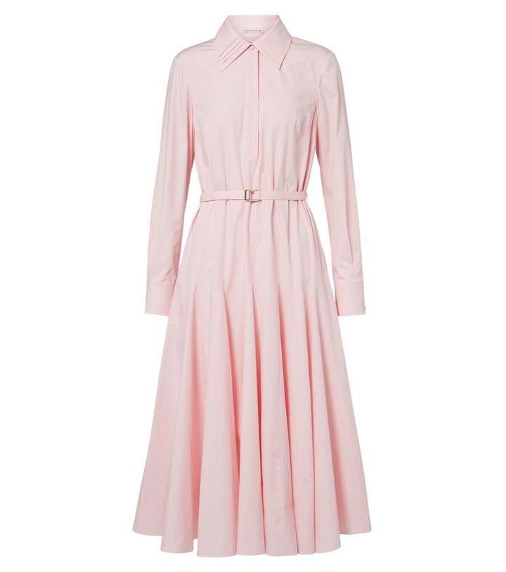 Photo: Emilia Wickstead Marione belted cotton shirt dress