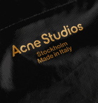 ACNE STUDIOS - Logo-Print Coated-Twill Tote Bag - Black