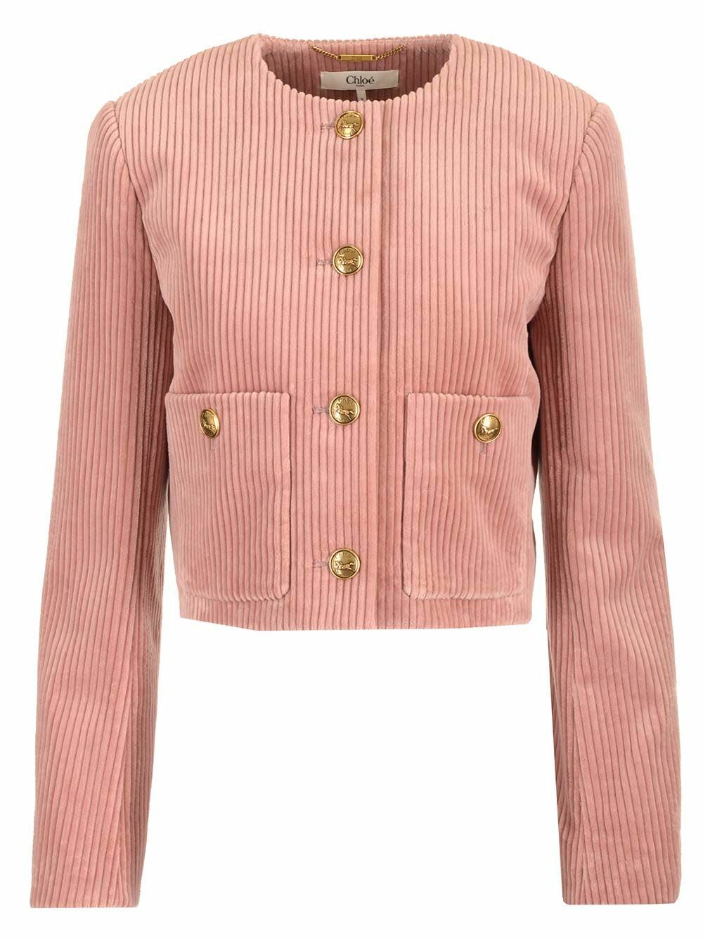 Chloé Cropped Corduroy Jacket
