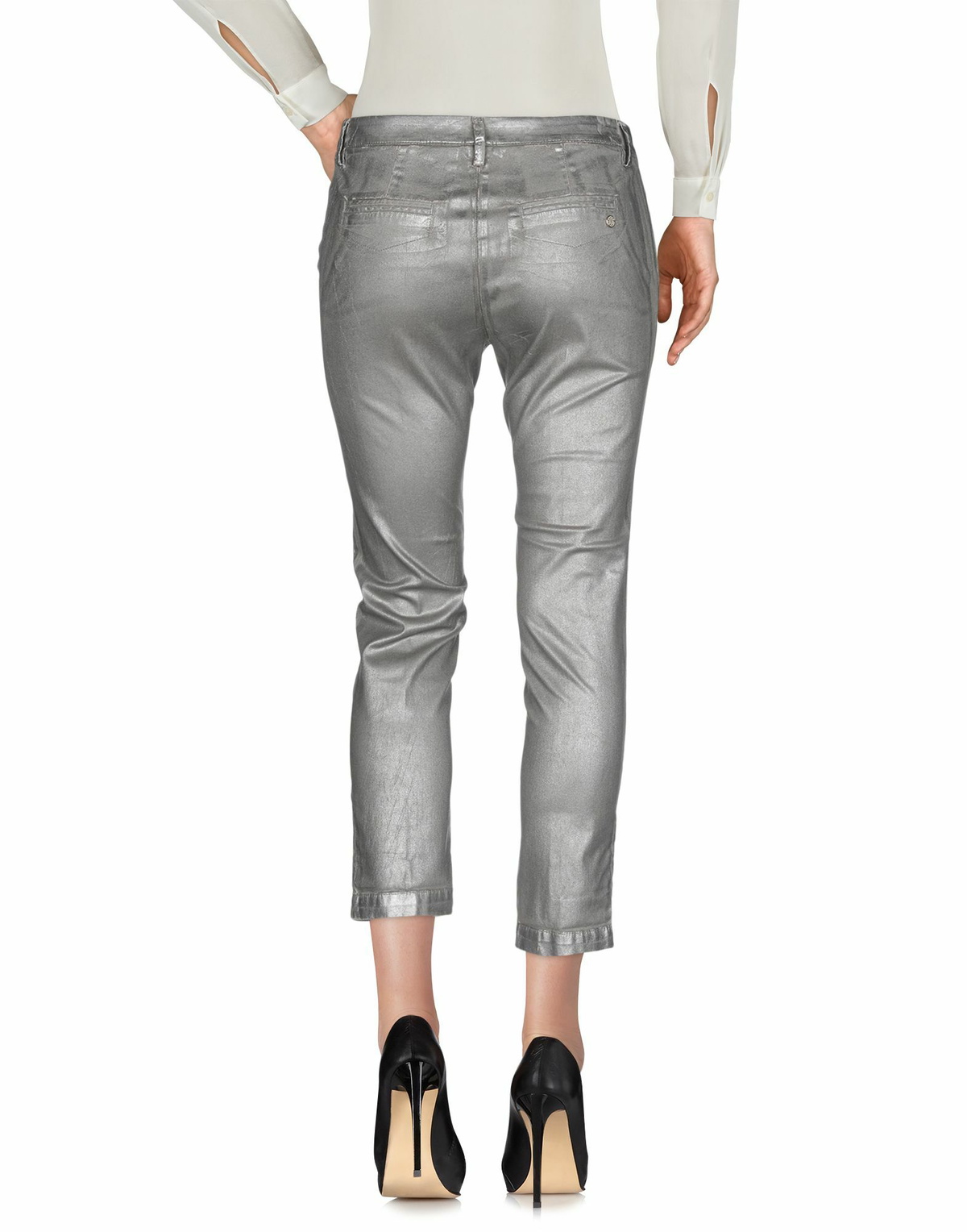 Manila Grace Womens Pants in Grey
