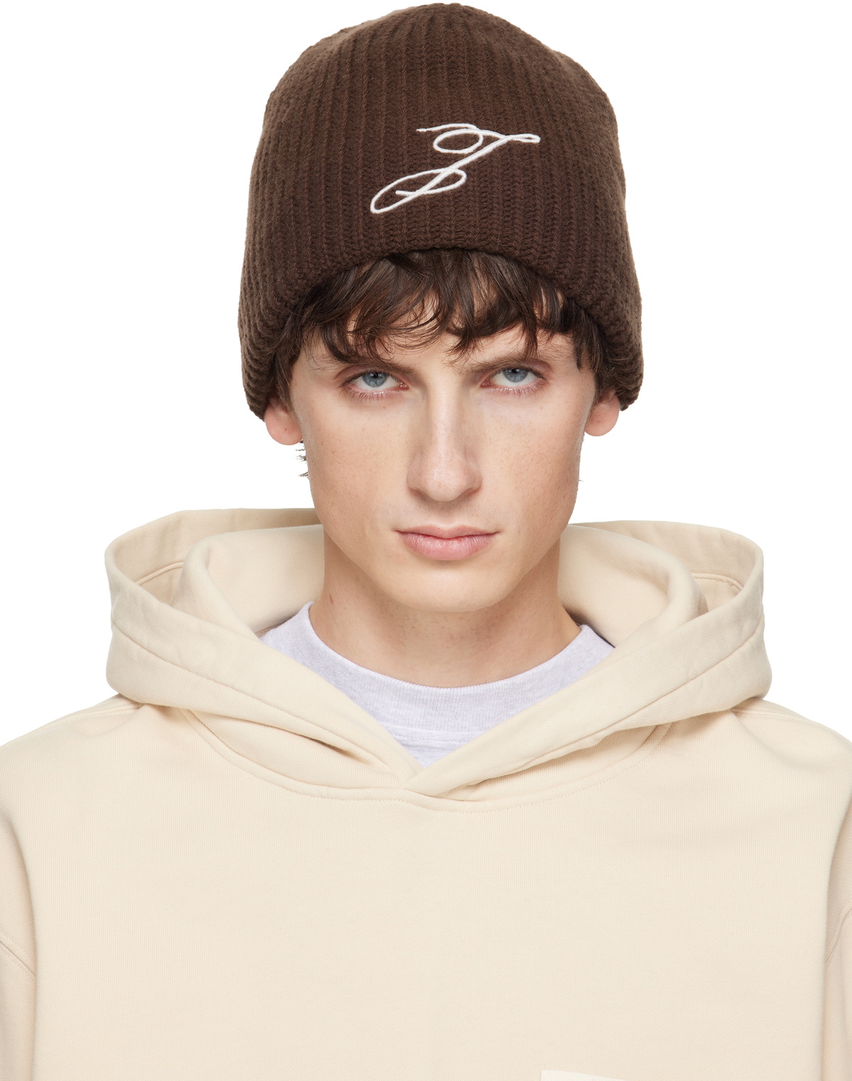 Jacquemus Off-White Le Papier 'Le Bonnet Neve' Beanie Jacquemus