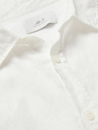 Mr P. - Garment-Dyed Linen Shirt - White