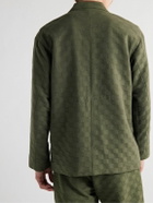 GENERAL ADMISSION - Checked Cotton-Twill Jacquard Suit Jacket - Green