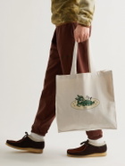 FRIENDS WITH ANIMALS - Printed Cotton-Canvas Tote Bag