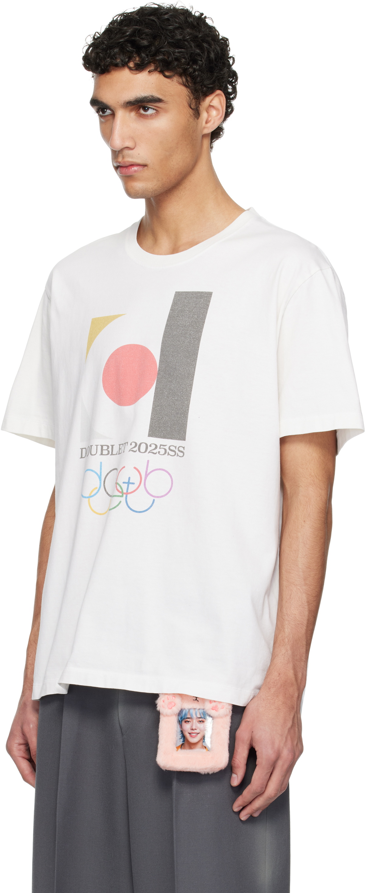 doublet White 'DOUBLET2025SS' Logo T-shirt