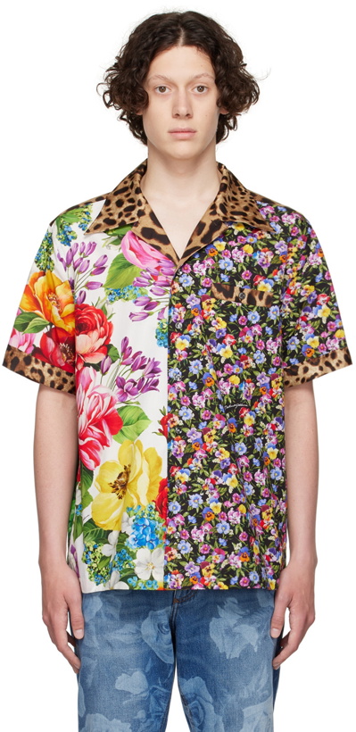 Photo: Dolce & Gabbana Multicolor Cotton Shirt