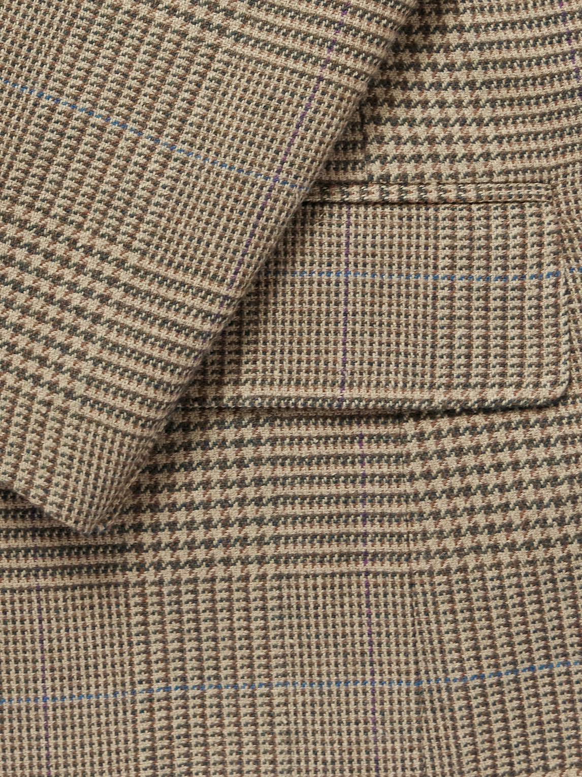 Ralph Lauren Purple label - Checked Silk, Wool and Cashmere-Blend Blazer - Green