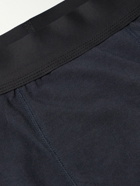 James Perse - Elevated Lotus Sport Cotton-Blend Jersey Boxer Briefs - Blue