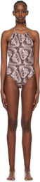 Anne Isabella SSENSE Exclusive Brown One-Piece Swimsuit