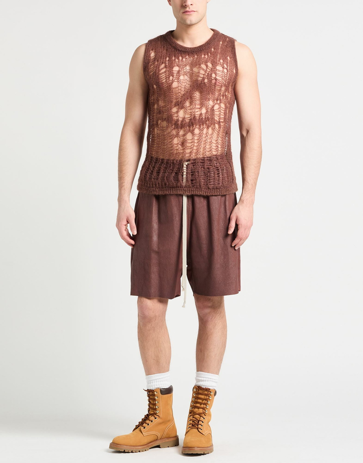 Rick Owens Mens Sweater in Brown