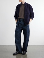 Altea - Padded Virgin Wool Bomber Jacket - Blue