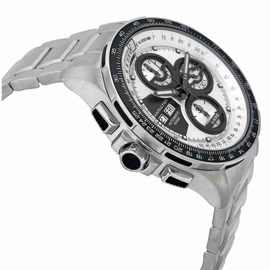 Hamilton Khaki X-Wind Automatic Silver Dial Mens Watch H77726151