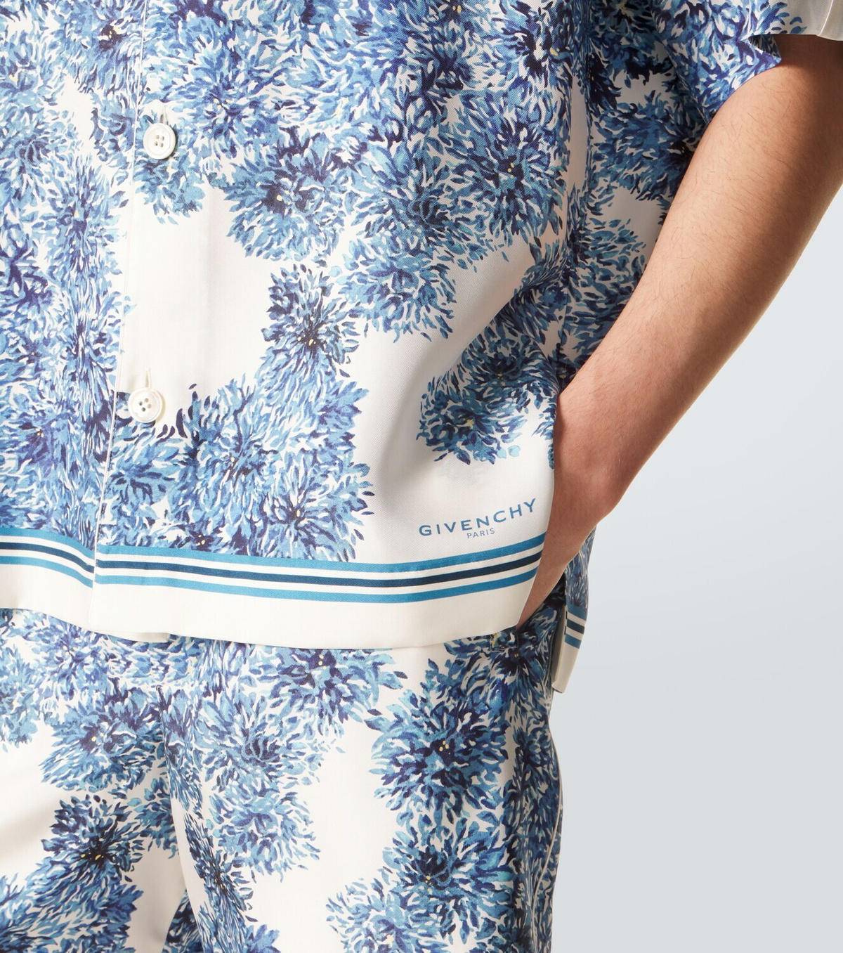 Givenchy Couture Seam silk twill bowling shirt